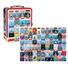 Quebra-cabeça AQUARIUS Jaws 50th Anniversary 500 peças com caixa de diversão
