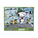Quebra-cabeça AQUARIUS Peanuts Snoopy Beagle Scouts 1000 peças
