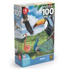 Quebra cabeca aves 100 pecas grow