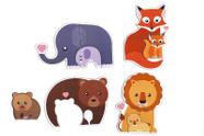 Quebra-cabeça Baby Animais e Filhotes Brinquedo Educativo - Babebi
