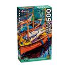 Quebra cabeca barcos impressionistas 500 pecas grow