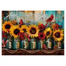 Quebra-cabeça BBOLDIN Sunflowers Bird 1000 peças para adultos
