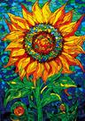 Quebra-cabeça Bgraamiens Glass Sun Flower 1000 peças