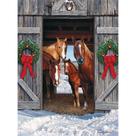 Quebra-cabeça Bits and Pieces Horse Barn Christmas 1000 unidades