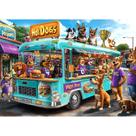 Quebra-cabeça Blueforest Cartoon Dogs Food Truck 1000 peças
