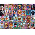 Quebra-cabeça Blueforest Dog Collage 1000 peças para adultos