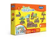 Quebra-Cabeça - Brasil e seus Estados - 82 Peças - Toyster