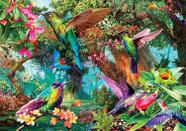 Quebra-cabeça Buffalo Games Hummingbird Garden 500 peças Quebra-cabeça Buffalo Games Hummingbird Garden 500 peças