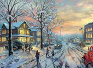 Quebra-cabeça Buffalo Games Thomas Kinkade Uma história de Natal