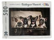 Quebra Cabeça Buldogue Francês 500 Peças - Pais E Filhos Quebra Cabeça Buldogue Francês 500 Peças - Pais E Filhos