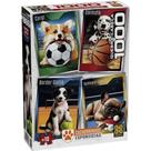 Quebra-cabeça Cartonado Cachorrinhos Esportistas 1000 Peças Grow Quebra-cabeça Cartonado Cachorrinhos Esportistas 1000 Peças Grow