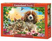 Quebra-cabeça Castorland Best Pals Cats and Dogs 500 peças