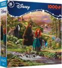 Quebra-cabeça Ceaco Disney Pixar Thomas Kinkade Brave 1000 unidades