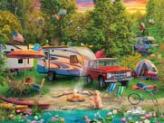 Quebra-cabeça Ceaco Lakeside Camping 500 peças