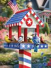 Quebra-cabeça Ceaco Larry Jones Patriotic Birdhouse 300 unidades Quebra-cabeça Ceaco Larry Jones Patriotic Birdhouse 300 unidades