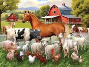 Quebra-Cabeça Ceaco Tom Wood Farm Animal Friends - 300 Peças