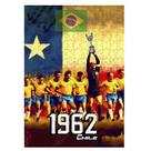 Quebra-cabeça Coleção Copa do Mundo Chile 1962 - Brasil Bicampeão - 300 peças em mdf Quebra-cabeça Coleção Copa do Mundo Chile 1962 - Brasil Bicampeão - 300 peças em mdf