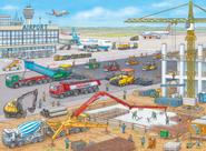 Quebra-cabeça: construção de Ravensburger no aeroporto