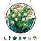 Quebra-cabeça de acrílico Suncatcher Window Hanging Secret Lily Valley