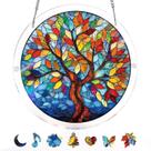 Quebra-cabeça de acrílico Suncatcher Window Hanging Tree of Radiant Glass