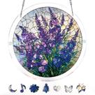 Quebra-cabeça de acrílico Suncatcher Window Hanging Violet Garden Grace Quebra-cabeça de acrílico Suncatcher Window Hanging Violet Garden Grace