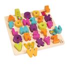 Quebra-cabeça de alfabeto de madeira B. toys Alpha B. Tical 18 meses ou mais