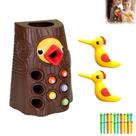 Quebra-cabeça de alimentação de pássaros UIWLLOUC Magnetic Woodpecker Toy Quebra-cabeça de alimentação de pássaros UIWLLOUC Magnetic Woodpecker Toy