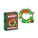 Quebra-Cabeça De Blocos De Montar Do Papai Noel E Renas, Brinquedos De Decoração De Mesa Para