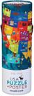 Quebra-cabeça de chão Crocodile Creek USA Map 200 peças de 6 a 8 anos Quebra-cabeça de chão Crocodile Creek USA Map 200 peças de 6 a 8 anos