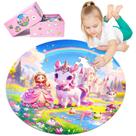 Quebra-cabeça de chão DIGOBAY Unicorn Princess 70 peças para crianças de 4 a 6 anos