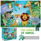 Quebra-cabeça de chão Jumbo para crianças Quebra-cabeças de animais grandes de 48 peças de 3 a 6 anos para crianças pequenas que aprendem brinquedos de desenvolvimento educacional pré-escolar de 4 a 8 anos Presente de aniversário para meninos e meninas Quebra-cabeça de chão Jumbo para crianças Quebra-cabeças de animais grandes de 48 peças de 3 a 6 anos para crianças pequenas que aprendem brinquedos de desenvolvimento educacional pré-escolar de 4 a 8 anos Presente de aniversário para meninos e meninas