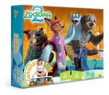Quebra cabeça de chão zootopia 2 120 peças disney 6 anos original jak toyster