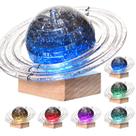 Quebra-cabeça de cristal 3D Saturn com base iluminada, 40 unidades para crianças a partir de 14 anos