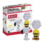 Quebra-cabeça de cristal 3D: Snoopy e Charlie Brown estão confusos