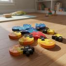 Quebra Cabeça De Encaixe 3d Madeira Alfanumérico 26pç MDF Mickey Minnie Inteligência Educativo