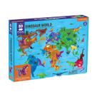 Quebra-cabeça de geografia Mudpuppy Dinosaur World 80 peças