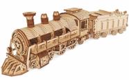 Quebra-cabeça de madeira 3D i-Chony DIY Mechanical Steam Train Model