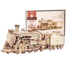 Quebra-cabeça de madeira 3D ROKR Mechanical Train Model Prime Steam