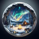 Quebra-cabeça de madeira Aurora World Winter 100 peças para adultos