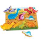 Quebra-cabeça de madeira B. brinquedos Peek & Explore Dinossauros 2 anos ou mais