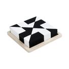 Quebra-Cabeça De Madeira Branco E Preto Tangram Para Crianças, Brinquedo Educativo Para O