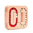 Quebra-cabeça de madeira Flat Rolling Ball Rubik's Cube para crianças e adultos