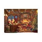 Quebra-Cabeça De Madeira Grande 75x50cm Do Papai Noel Para Crianças E Adultos, Decoração Para Casa E Quebra-Cabeça De Madeira Grande 75x50cm Do Papai Noel Para Crianças E Adultos, Decoração Para Casa E
