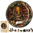 Quebra-cabeça de madeira KAAYEE 3D Tree House Library 29x29 cm 200 unidades