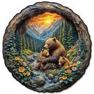 Quebra-cabeça de madeira KAAYEE Brown Bear Embrace 3D Visual Effect