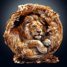 Quebra-cabeça de madeira KAAYEE Lion King 200 unidades com estojo de madeira para adulto