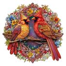 Quebra-cabeça de madeira NABYSHOP Cardinal Wood Animal 100 unidades para adultos