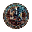 Quebra-cabeça de madeira Pijesaksa Dragon's Library 300 peças