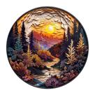 Quebra-cabeça de madeira Pijesaksa Sunset Forest 200 peças para adultos