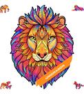 Quebra-cabeça de madeira UNIDRAGON Mysterious Lion 106 peças para adultos